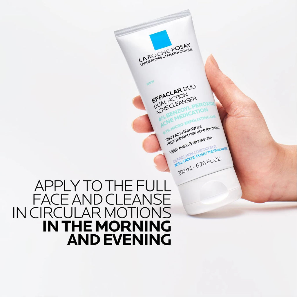 Effaclar Dual Action Acne Face Wash With 4% Benzoyl Peroxide