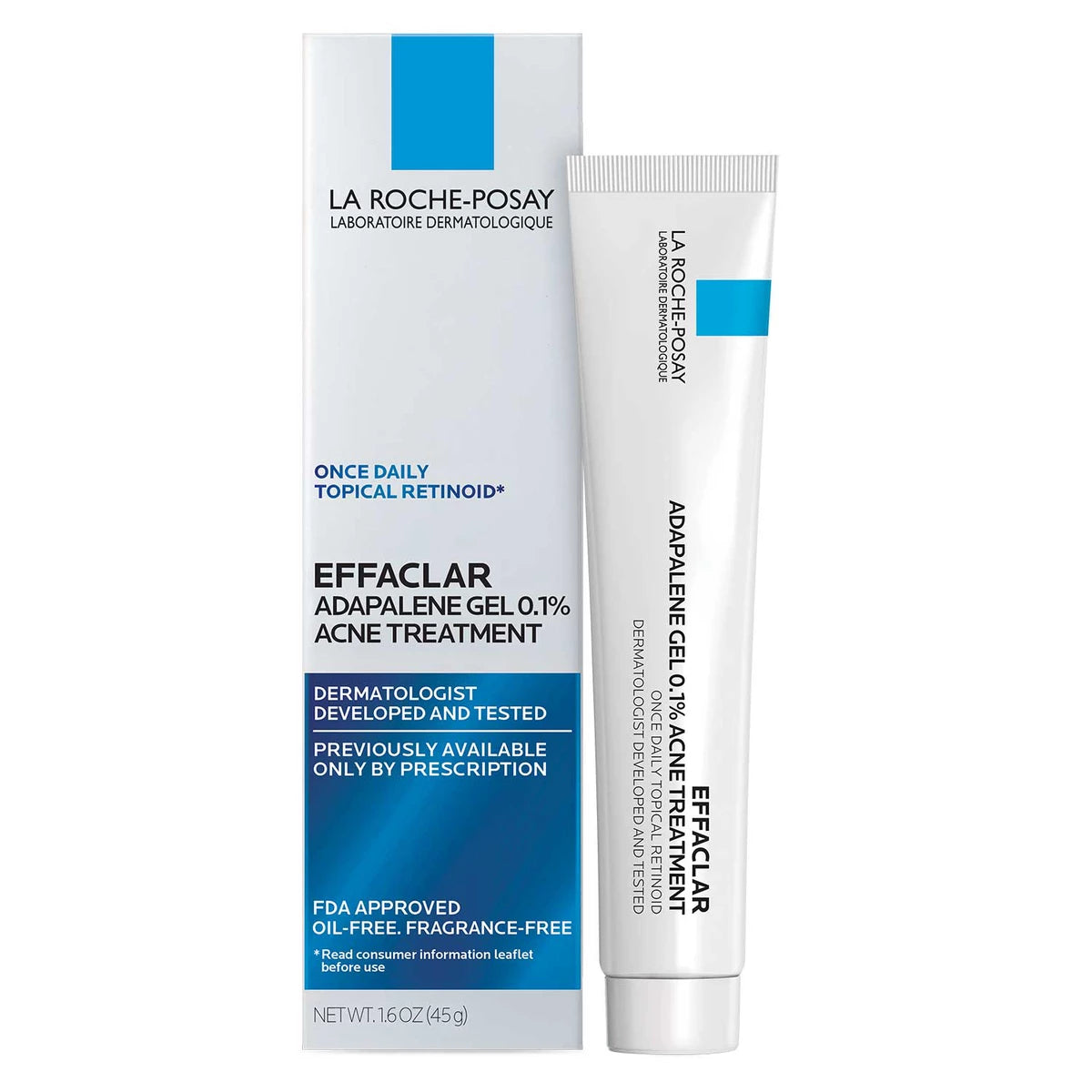 Effaclar Adapalene Gel 0.1% Topical Retinoid For Acne - Default Title