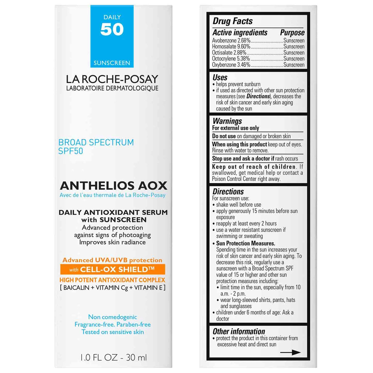 Anthelios AOX Antioxidant Serum with SPF 50 Sunscreen